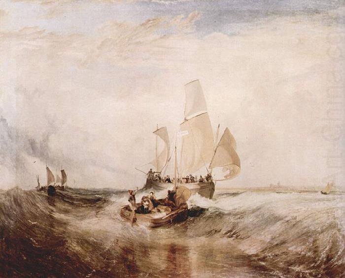 Joseph Mallord William Turner Passagiere gehen an Bord oil painting picture